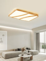 Modern Rectangular Log Ceiling Lamp
