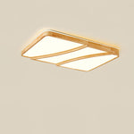 Modern Rectangular Log Ceiling Lamp