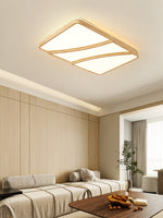 Modern Rectangular Log Ceiling Lamp