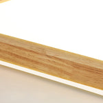 Modern Rectangular Log Ceiling Lamp