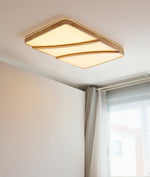 Modern Rectangular Log Ceiling Lamp