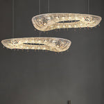 Lumière Cristal Round Chandelier in Chrome and Clear Crystal