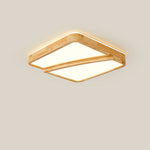 Modern Square Log Ceiling Lamp