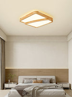 Modern Square Log Ceiling Lamp