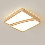 Modern Square Log Ceiling Lamp