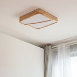 Modern Square Log Ceiling Lamp
