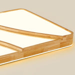 Modern Square Log Ceiling Lamp