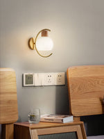 Modern Wood Grain Wall Light