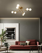 Molecular Brass Ceiling Light