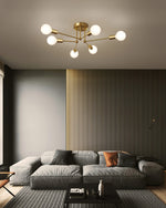 Molecular Brass Ceiling Light