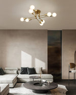 Molecular Brass Ceiling Light