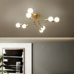 Molecular Brass Ceiling Light