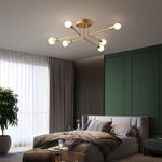Molecular Brass Ceiling Light