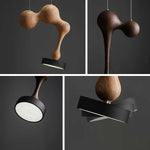 Molecule Wooden Pendant Light – Handcrafted LED Pendant for Modern Interiors