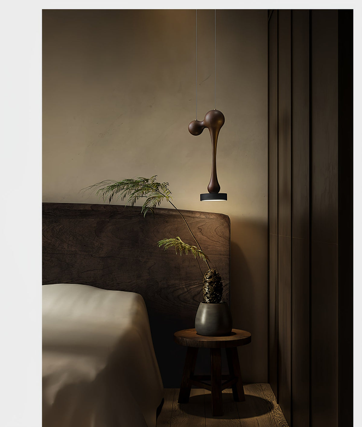 Molecule Wooden Pendant Light – Handcrafted LED Pendant for Modern Interiors