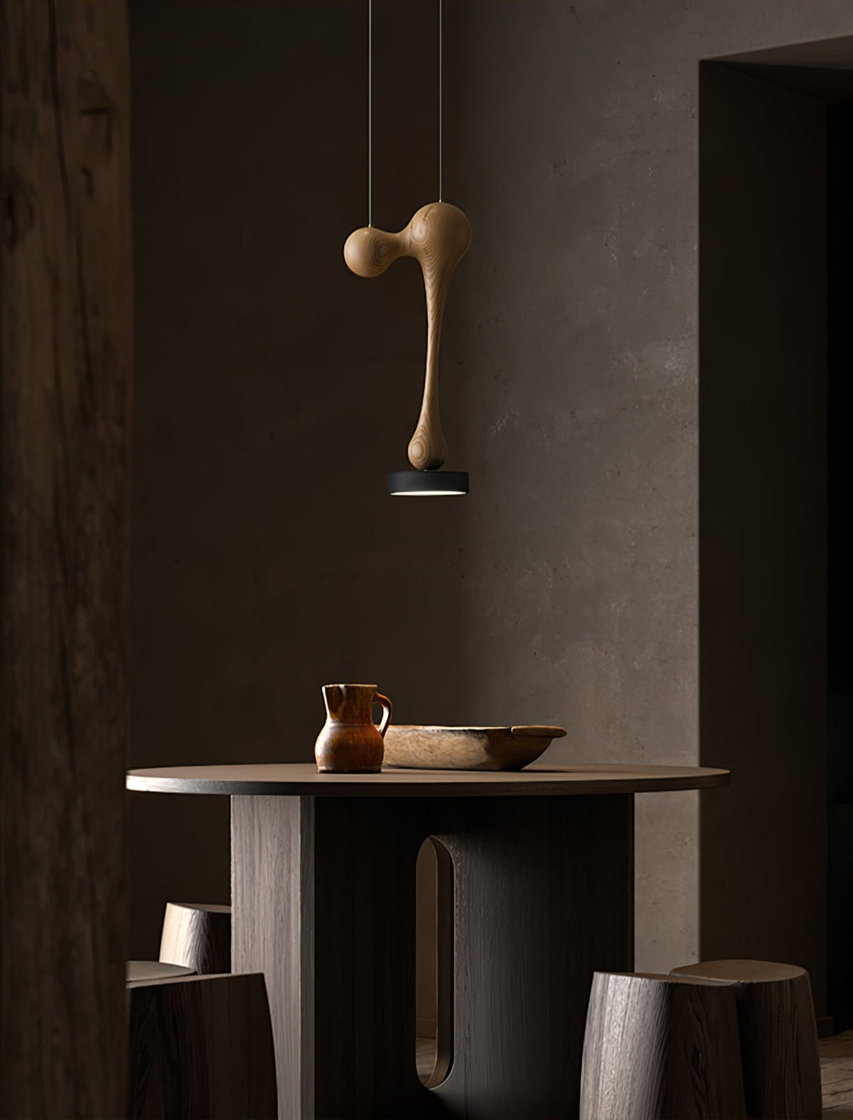 Molecule Wooden Pendant Light – Handcrafted LED Pendant for Modern Interiors