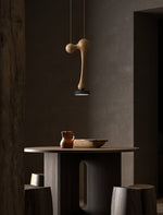 Molecule Wooden Pendant Light – Handcrafted LED Pendant for Modern Interiors