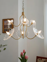 Monique Lhuillier Glass Butterfly Chandelier in Antique Copper