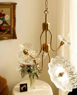 Monique Lhuillier Glass Butterfly Chandelier in Antique Copper
