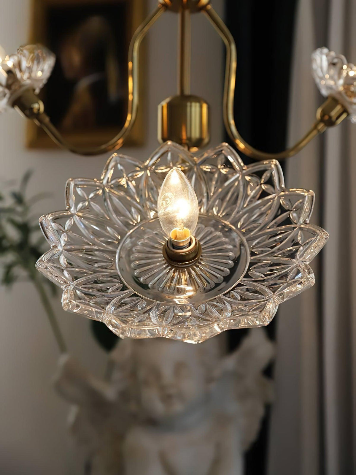 Monique Lhuillier Glass Butterfly Chandelier in Antique Copper