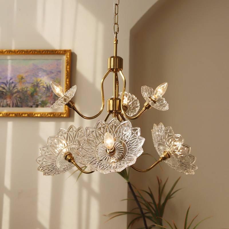 Monique Lhuillier Glass Butterfly Chandelier in Antique Copper
