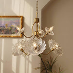 Monique Lhuillier Glass Butterfly Chandelier in Antique Copper