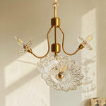 Monique Lhuillier Glass Butterfly Chandelier in Antique Copper