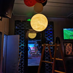 Moon Pendant Lamp – Celestial Resin Hanging Light for Modern Interiors