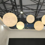 Moon Pendant Lamp – Celestial Resin Hanging Light for Modern Interiors