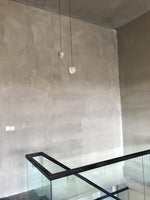 Moon Concrete Pendant Light – Modern Minimalist LED Ceiling Lamp