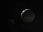 Moon Concrete Pendant Light – Modern Minimalist LED Ceiling Lamp