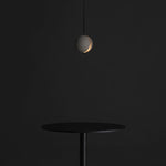 Moon Concrete Pendant Light – Modern Minimalist LED Ceiling Lamp
