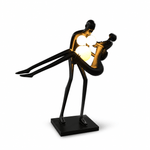 Moonlit Embrace Sculptural Floor Lamp with Warm Glowing Orbs