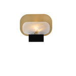Mosaic Elegance Alabaster Table Lamp with Gold Metal Frame