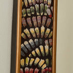 Mosaic Wall Sconce with Embroidered Fabric Shade in Gold or Black