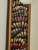 Mosaic Wall Sconce with Embroidered Fabric Shade in Gold or Black