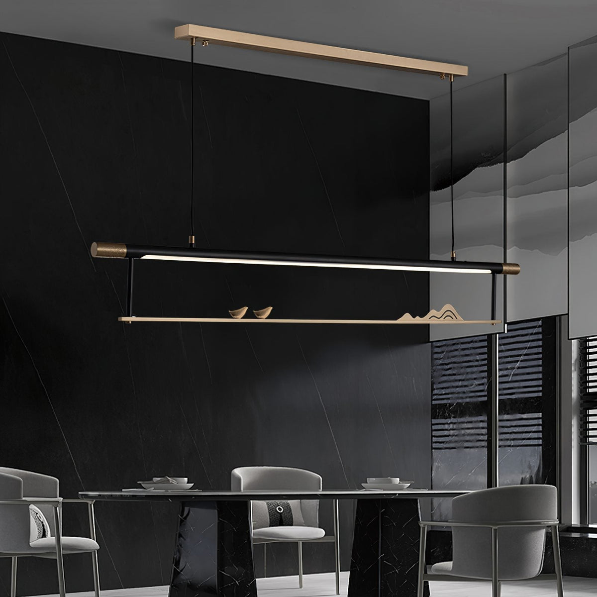 Mountain Bird LED Pendant Light