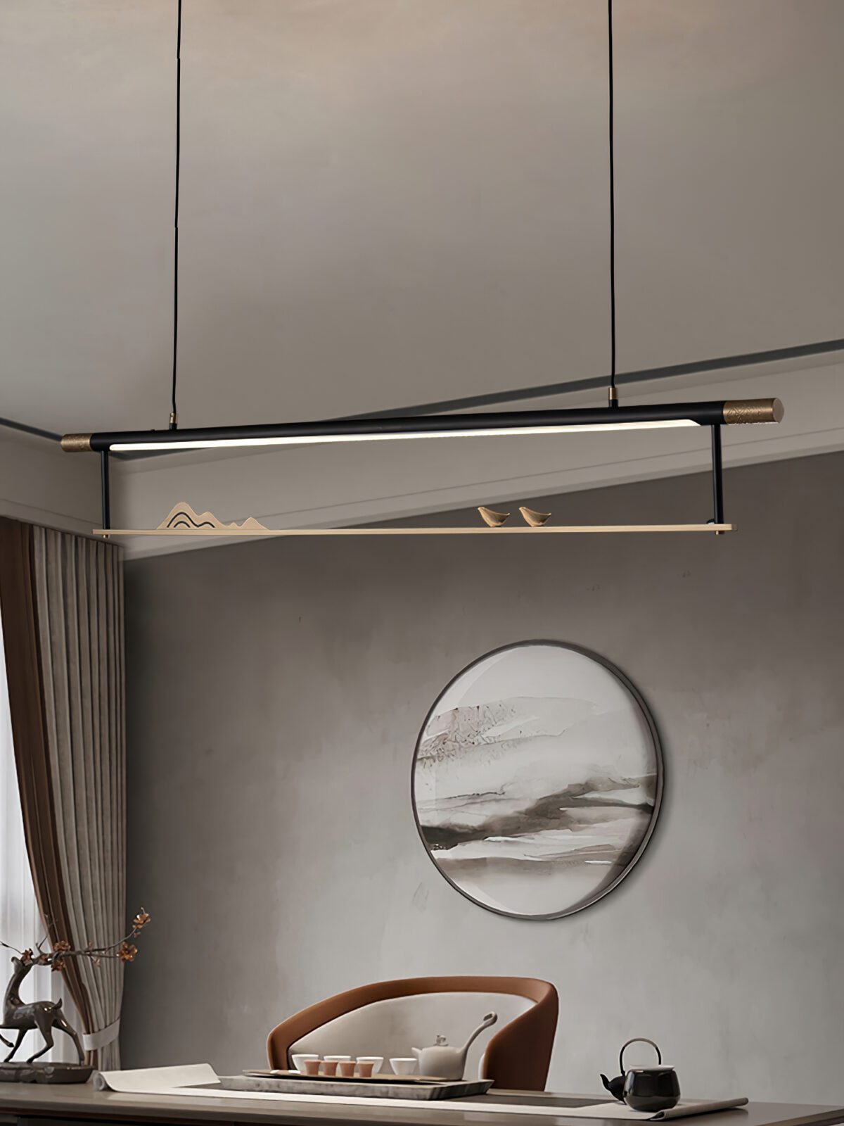 Mountain Bird LED Pendant Light