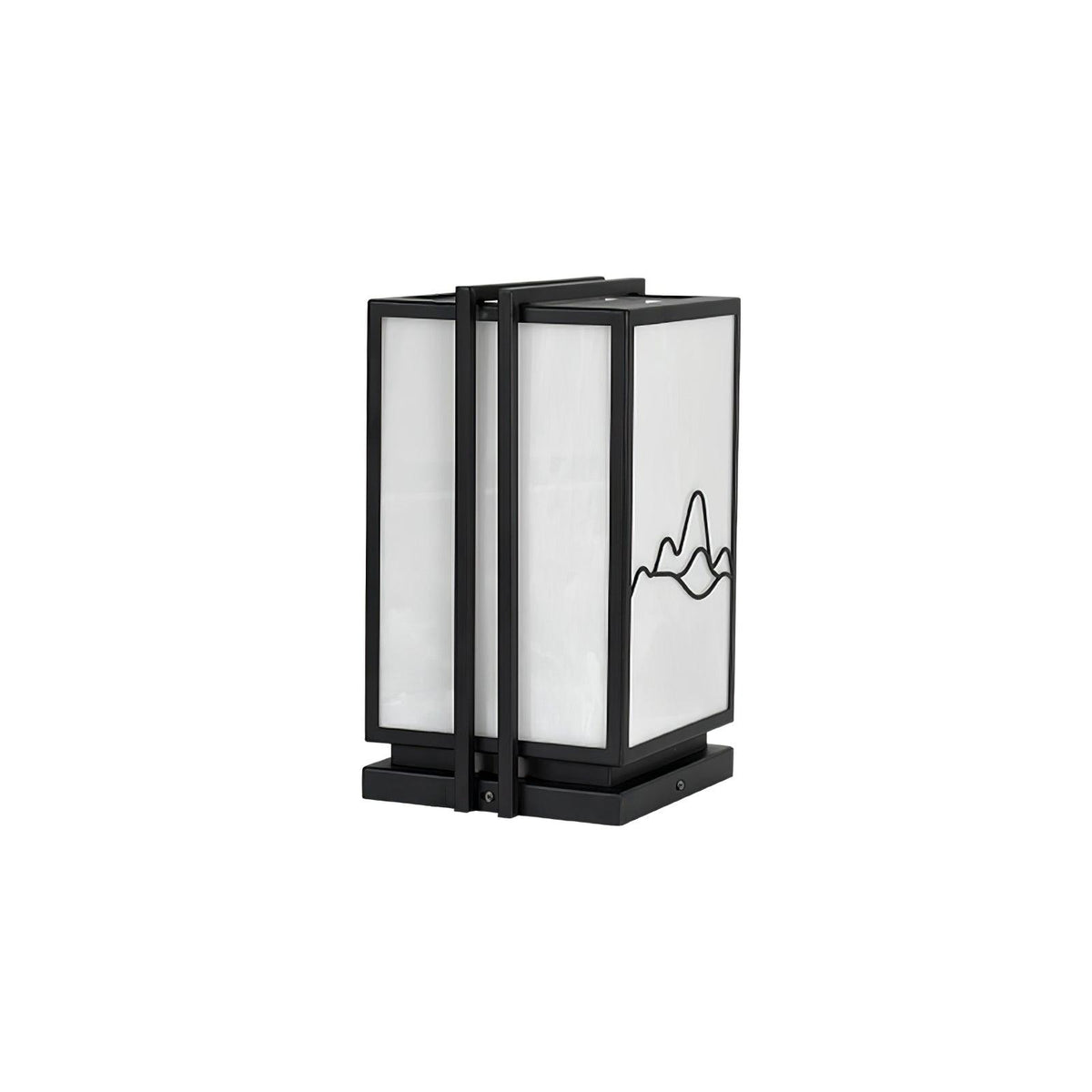 Mountain Outdoor Post Light – Sculptural Stainless Steel LED Landscape Lamp