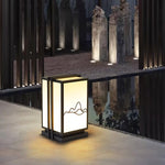 Mountain Outdoor Post Light – Sculptural Stainless Steel LED Landscape Lamp