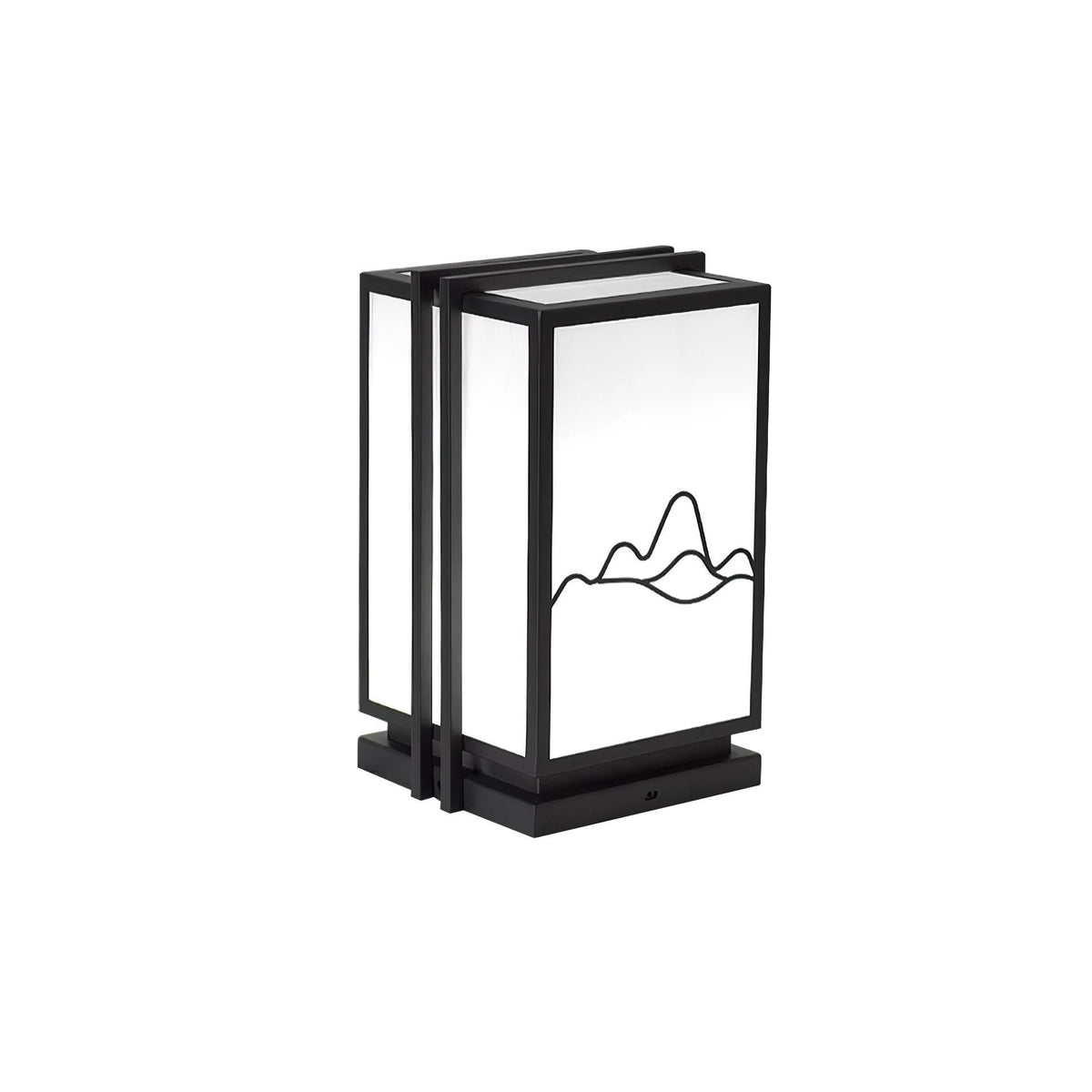 Mountain Outdoor Post Light – Sculptural Stainless Steel LED Landscape Lamp