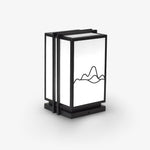 Mountain Outdoor Post Light – Sculptural Stainless Steel LED Landscape Lamp