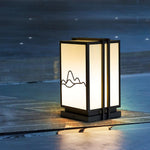Mountain Outdoor Post Light – Sculptural Stainless Steel LED Landscape Lamp