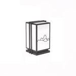 Mountain Outdoor Post Light – Sculptural Stainless Steel LED Landscape Lamp