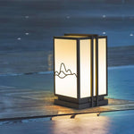 Mountain Outdoor Post Light – Sculptural Stainless Steel LED Landscape Lamp