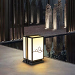 Mountain Outdoor Post Light – Sculptural Stainless Steel LED Landscape Lamp