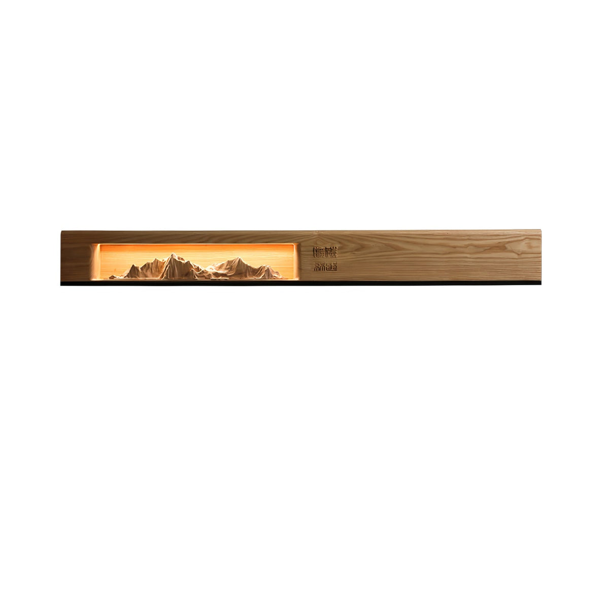 Mountain Reverie Wall Sconce — Handcrafted Wood LED Wall Light