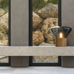 Bois Table Lamp – Handcrafted Wood & Blown Glass Designer Lamp