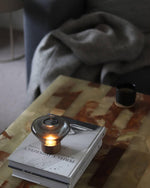 Bois Table Lamp – Handcrafted Wood & Blown Glass Designer Lamp