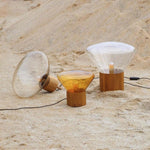 Bois Table Lamp – Handcrafted Wood & Blown Glass Designer Lamp
